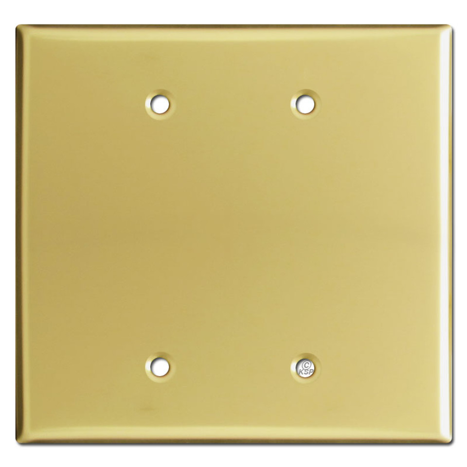 Oversized 2 Gang Blank Jumbo Wall Plate Covers Black