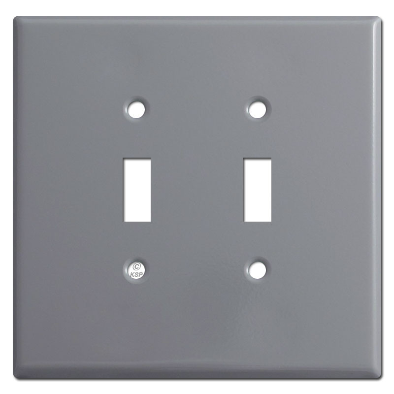 Gray Oversized Light Switch Covers Jumbo Wall Plates Made in USA