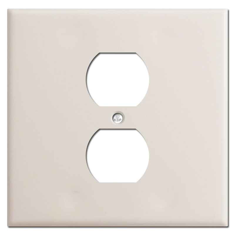 Light Almond Receptacle Wall Plates