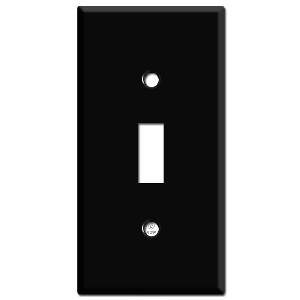 2.25'' Slim Toggle Switch Plate Covers Black