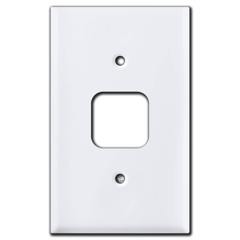 Old Style 1.25'' Round Phone Jack Plate Covers White