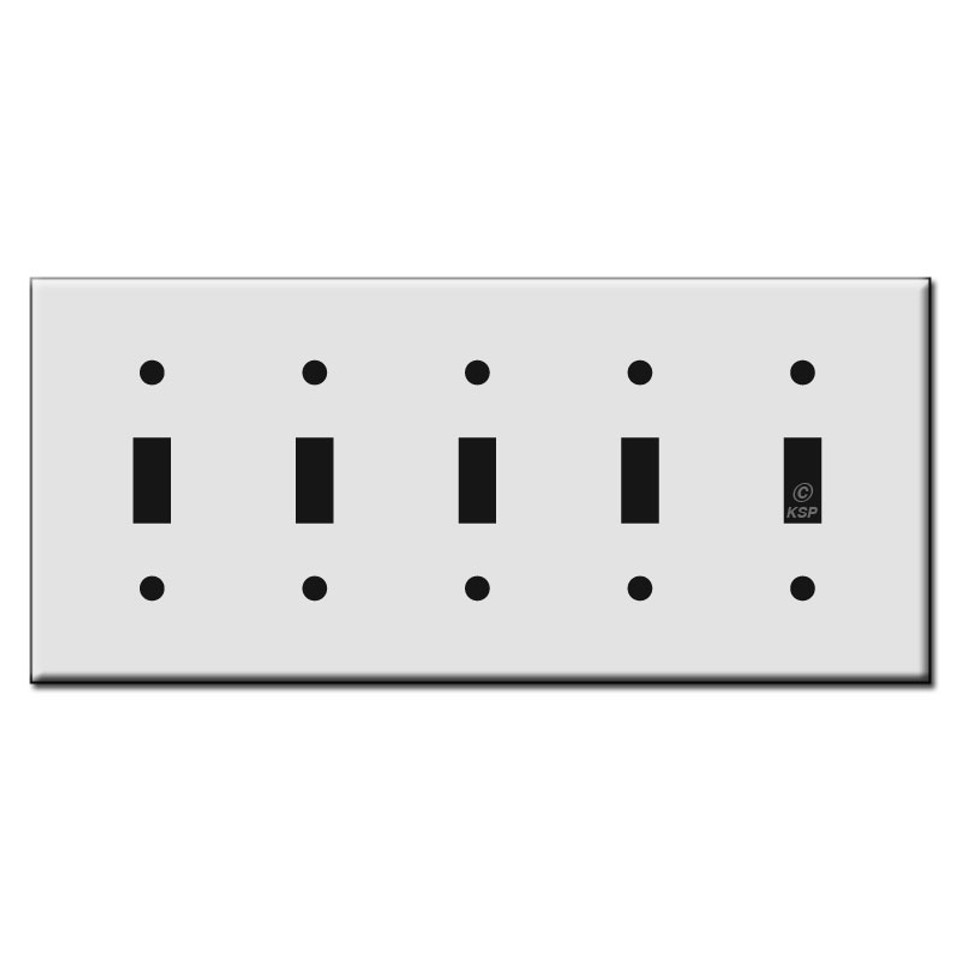 Five Toggle Plastic Light Switch Wall Plates Kyle Switch Plates