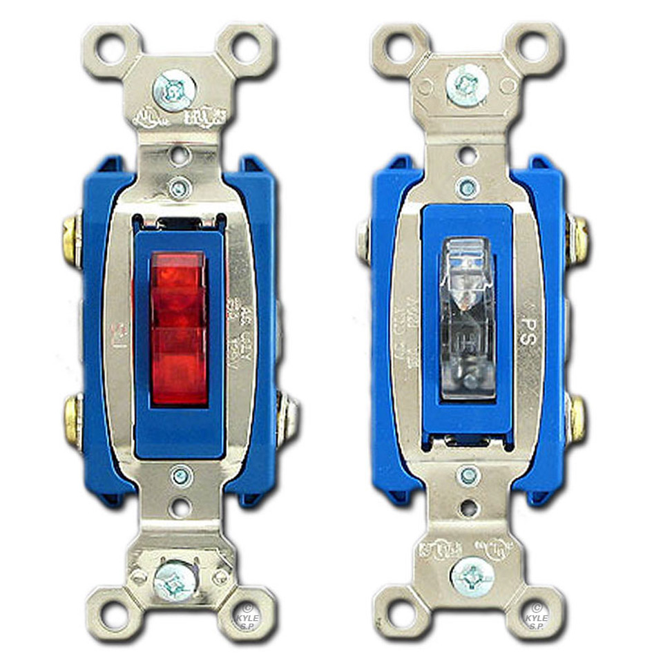 Illuminated Rocker Switches, Lighted Toggle Switch for Wall Plates