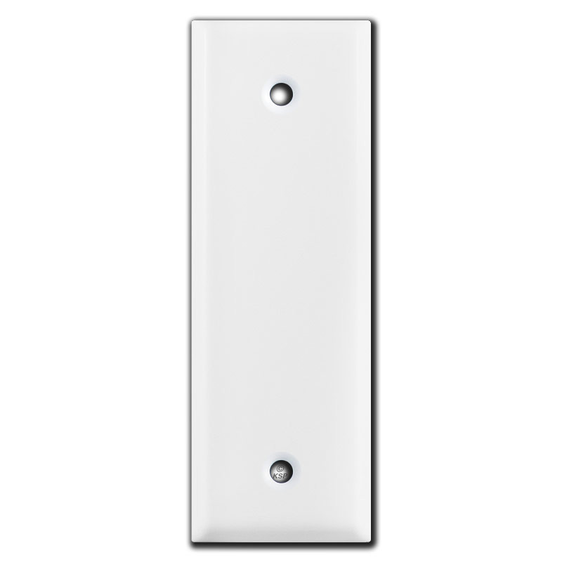 1.5'' Skinny Blank Outlet Cover Switch Plate White