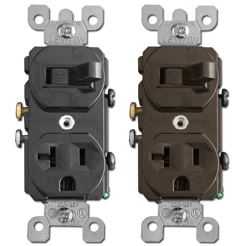 Electrical Outlet & Switch Combo Devices, Stacked Switches & Outlets