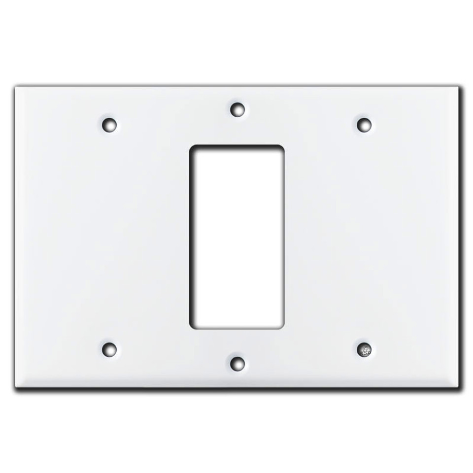 Blank Rocker Blank Wall Switchplate Cover White Kyle Switch Plates