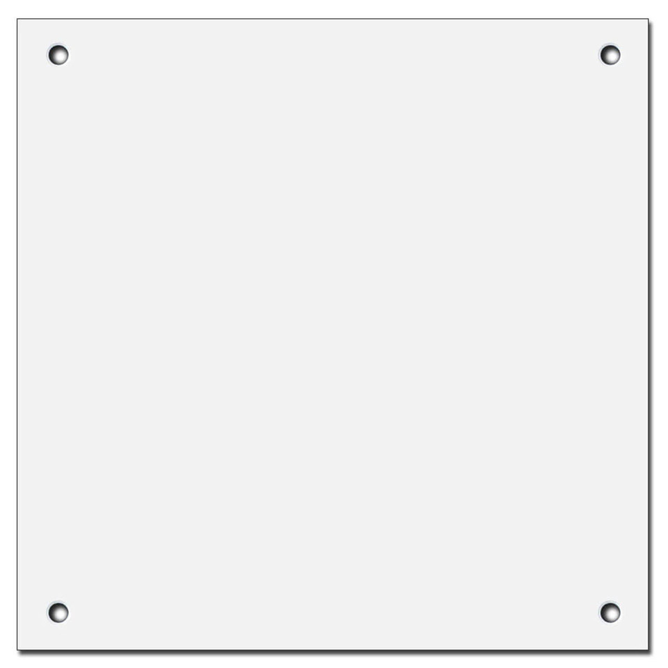 6'' X 6'' All Blank Wall Plate Cover Panel - No Holes | Kyle Switch Plates