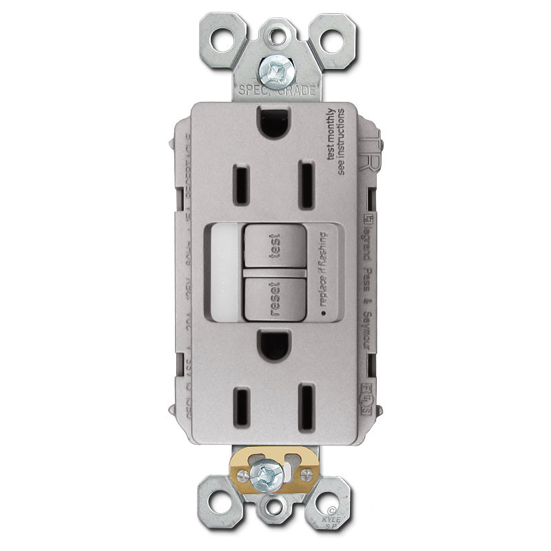 Nickel Electrical Outlets & Light Switches Kyle Switch Plates