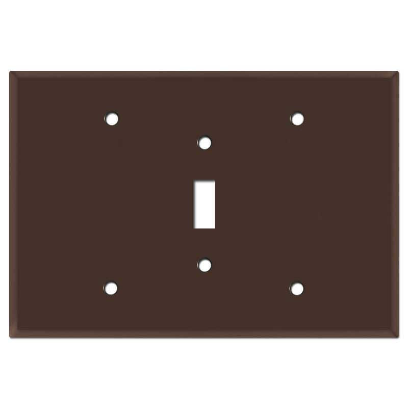 Oversized Blank Toggle Blank Switch Plate - Brown | Kyle Switch Plates