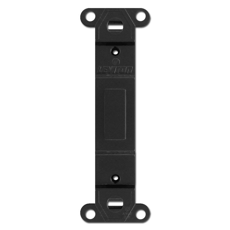 Black filler inserts straps for customized switch plates