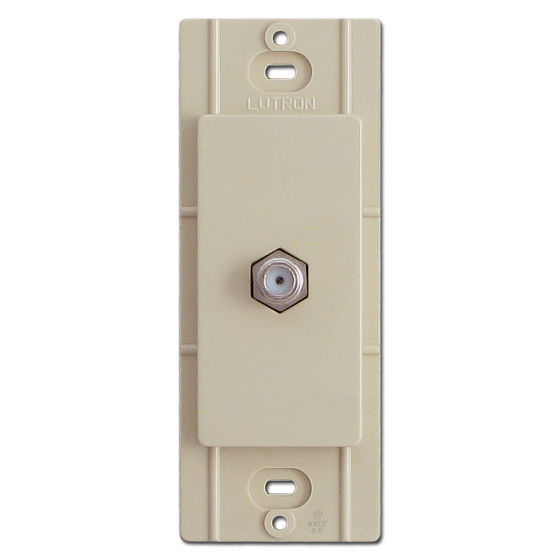 Ivory Phone & Cable Jacks for Electrical Outlet Plate Covers