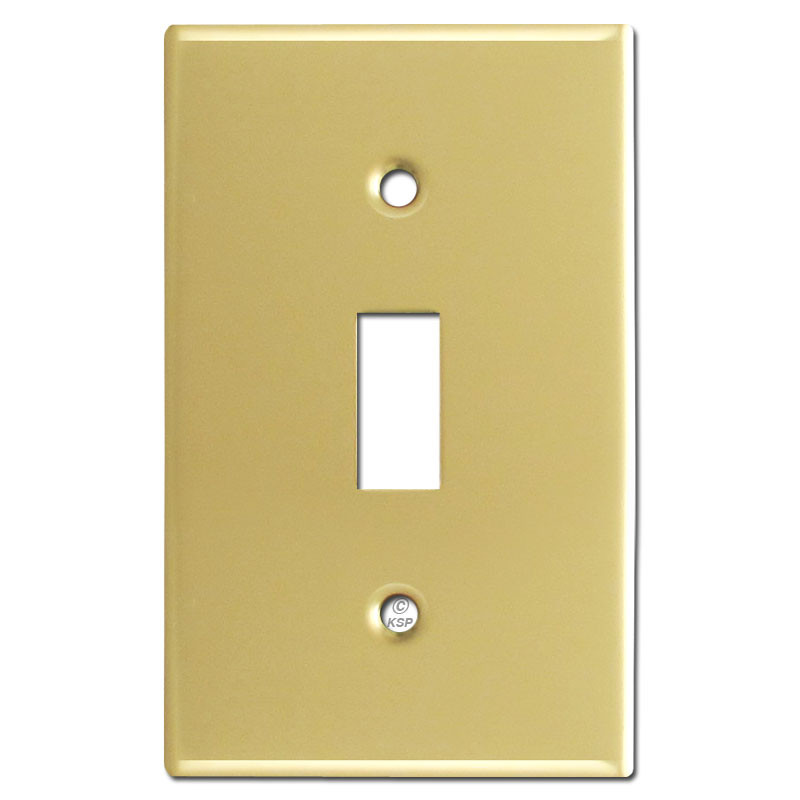 Polished Brass Toggle Switch Plate Covers
