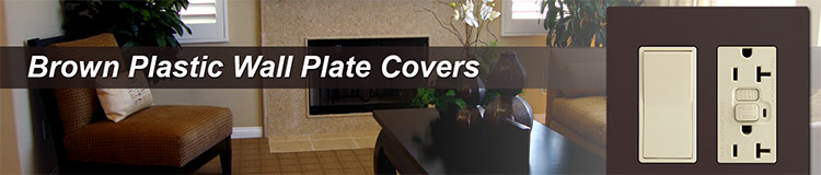 Brown Plastic Wall Plate Covers