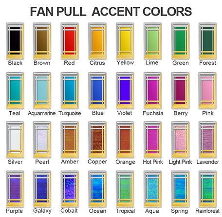 Embellished Ceiling Fan Pull Colors