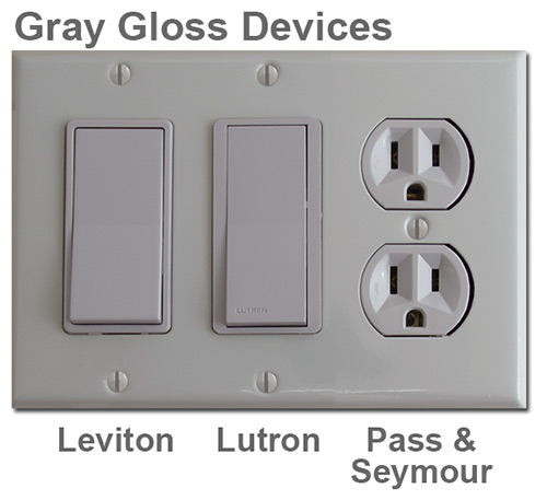 Gray Gloss Electrical Devices