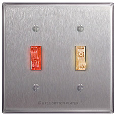 Red Light and White Light Switches Inside Darkrooms