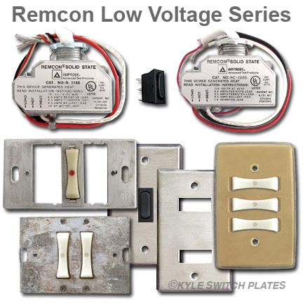 Remcon Low Voltage Light Switches & Switch Plate Covers