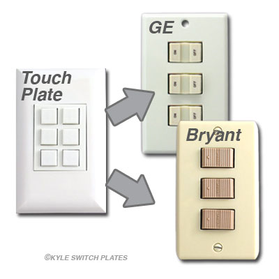 Touch Plate Switches Compatible with GE and Bryant LoVo Switches