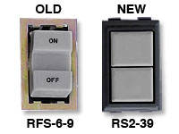 GE low voltage switches old RFS-6-9 new RS239 GE low voltage switches old RFS-6-9 new RS239