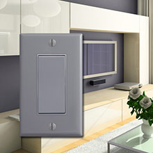 Trendy Gray Walls & Switch Plates