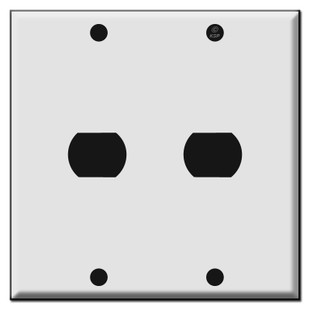 Double One Hole Low Voltage Trigger Switch Plate Covers