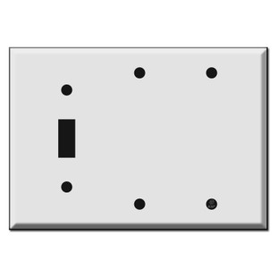 Toggle Plus Two Blank Combo Switch Plates | Kyle Switch Plates