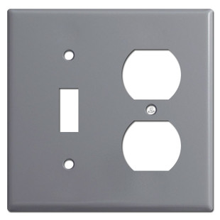 ずっと気になってた Toggle Gray - Plates Switch Light Outlet Duplex Nintendo Switch