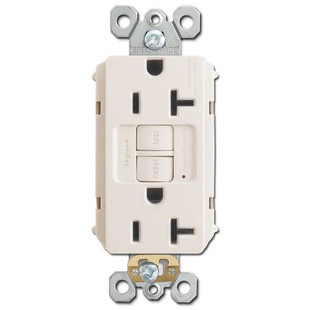 Bathroom Electrical Outlet 20A Light Almond | Kyle Switch Plates