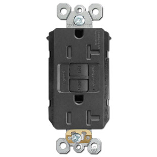 GFCI Plug Tamper Resistant Self Test 20A Black | Kyle Switch Plates