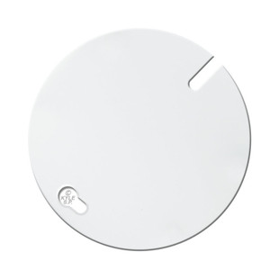 Mr. Munis - 5 Inch White Metal Ceiling Plate Cover - Cover Plate for 3 1/2  Round Hole or Octagon Box Cover Openings on Ceilings or Walls - Electrical