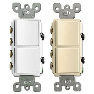 3-Way Stacked Decora Rocker Switches 20A Leviton 5640