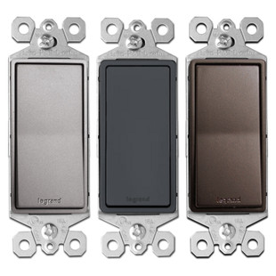 SwitchLight グレー 4-way-metallic-decor-rocker-