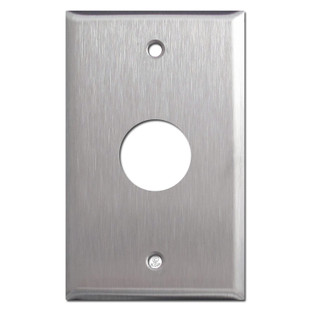AIM  27-9089 DUAL 3/4" HOLE STAINLESS STEEL WALL PLATE FREE SHIP! Lot of 2 