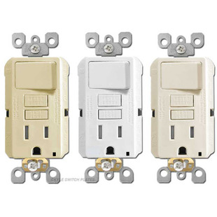 Prese GFCI Leviton 15A Prese GFCI Leviton GFWT1-3W 3PK - 15A, Resistenti Alle Intemperie E Alle Manomissioni, Colore Bianco, Per Esterno Interruttori Salvavita Esterni Bianchi - Foto 12