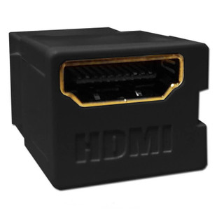 HDMI Feed Through Quick Port Jack Leviton - Black