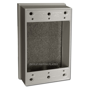 Legrand Wiremold V5741 Metal Raceway - 1 Gang Switch/Outlet Box, Ivory, For 500 & 700 Series