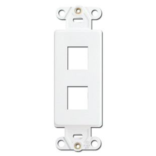 Leviton White 2 Port Frames for Modular Jack Adapters