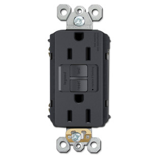 Graphite Ground Fault Receptacle 15A Tamper Resistant