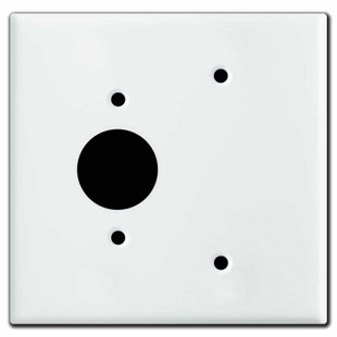 4-Pack Round PVC Cover Plate – 4.5 Inch White Electrical Panel Covers For Ceiling, Wall Outlets, Holes & Blank Panels (with Screws)
