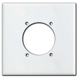 Jumbo Square Range Dryer 2.48'' 30/50/60A Receptacle Cover - White