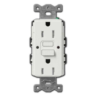 GFI Outlet 15A Tamper Resistant Lutron - Satin Lunar Gray
