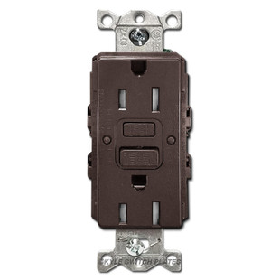 Brown 15A Tamper Resistant GFCI Decora Outlets