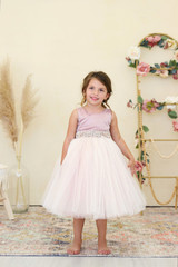 Amalee Couture Beautiful Flower Girl Tulle Dress 