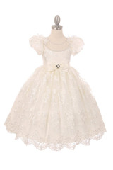 Luxury Couture First Communion Dress With Bateau Neckline