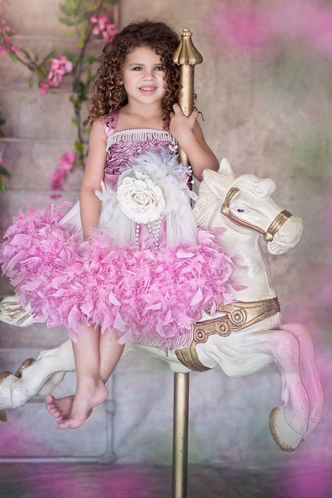 Stunning Couture Feather Tutu Dress | Couture Princess Party Dress