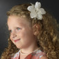 Flower Feather Hairpiece For Girls | Girls Floral Hair Accessory 