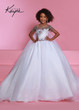 Sugar Kayne By Johnathan Kayne Girls Organza Pageant Dress With Cape