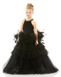 MAC DUGGAL Girls Luxury Pageant Special Occasion Tulle Floor Length Dress