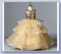 Custom Flower Girl Tulle Sequin Special Occasion Pageant Dress