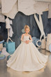 Custom Couture Wedding Flower Girl Pageant Party Gown With Train